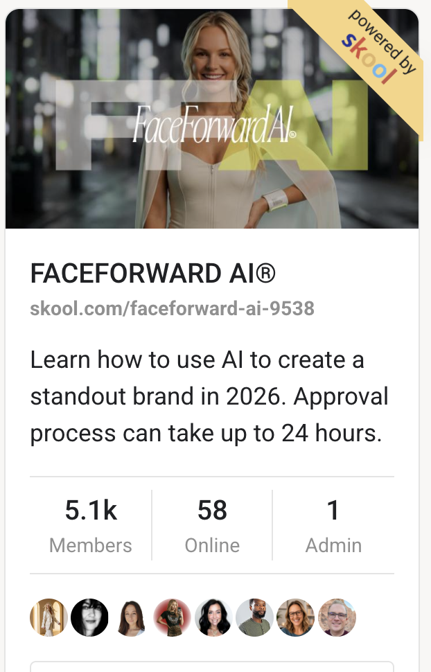 FaceForward AI® community on Skool — 5,100+ members